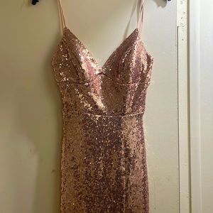B. Smart Gold Shimmery Gown, Size 3/4, Runs Small
